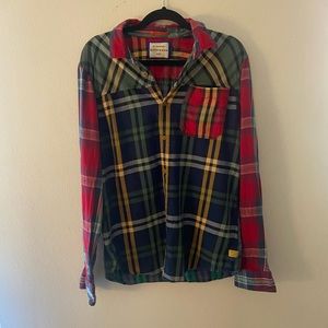 Multicolored Plaid Button Down